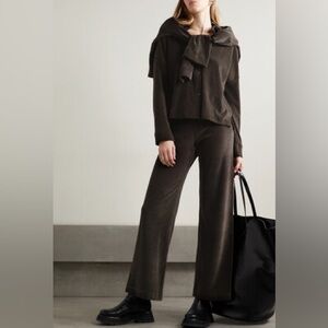 LESET Corduroy Button Down + Wide Leg Pants Set